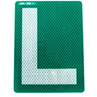 Los mejores  - Autodomy Placa L Pegatina Adhesiva Conductor Novel para Coches con Lunas tintadas Homologada Reflectante